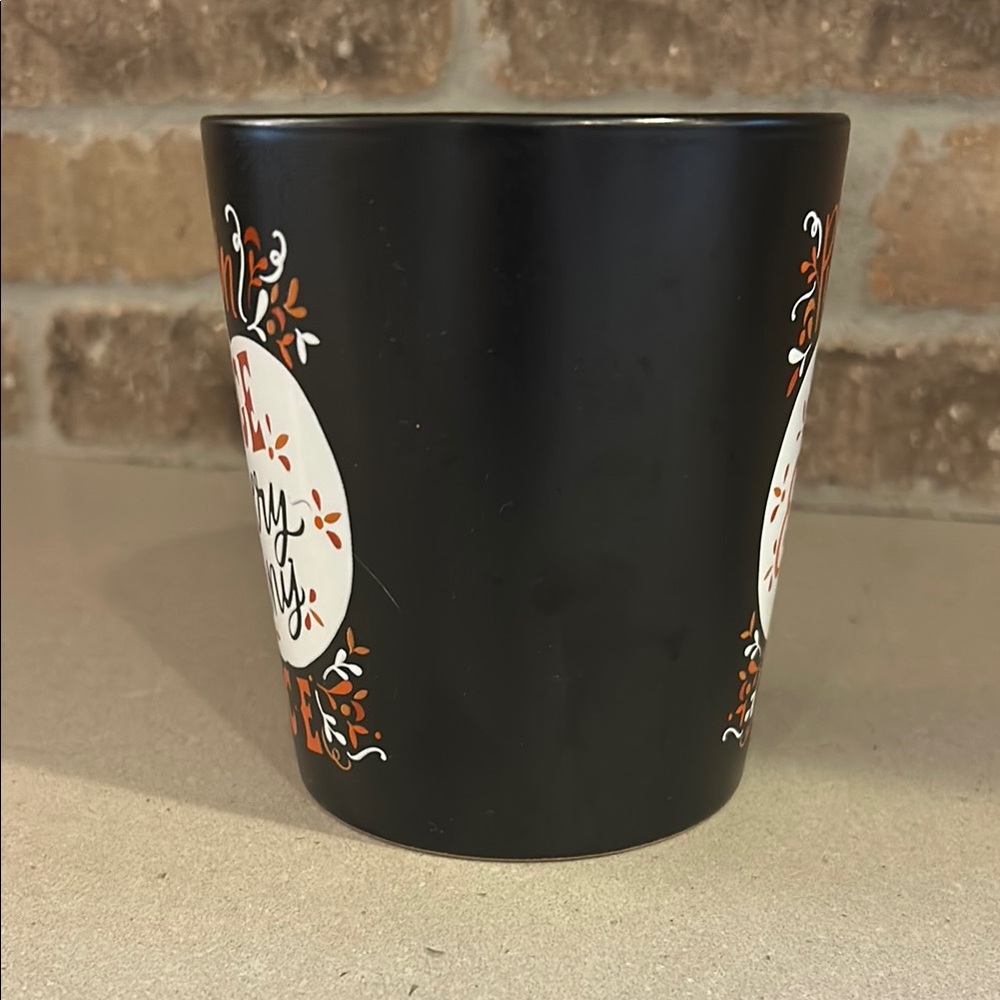 Black and Orange Halloween Fall Autumn Pumpkin Spice Mug - Picture 3 of 9